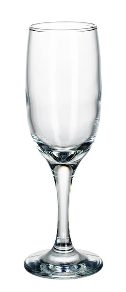 Prázdné víno sklo izolované na bílém pozadí — Stock fotografie
