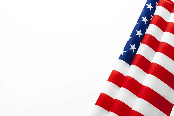 Close up of American flag USA on plain background — Stock Photo, Image