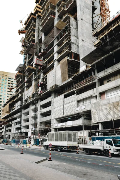 Cantiere in una strada a Dubai — Foto Stock