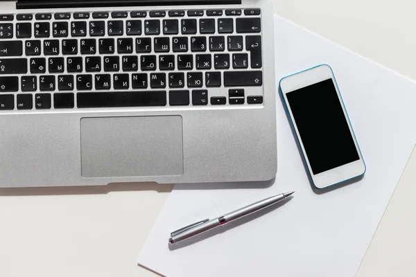 Tablet, notepad, computer — Stock Photo, Image