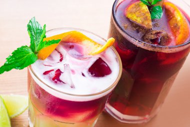 kokteyller yakın çekim