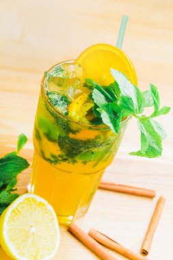 buz ve naneli limonata