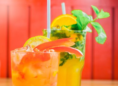 buz ve naneli limonata