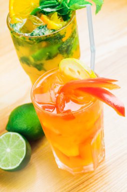 buz ve naneli limonata