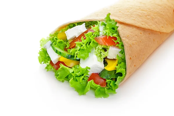 Shawarma wrap — Stock Photo, Image