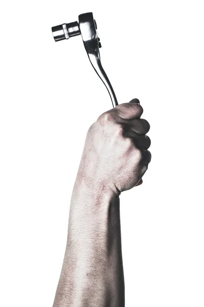 Механічний ручний інструмент для тримання носія в руці — стокове фото