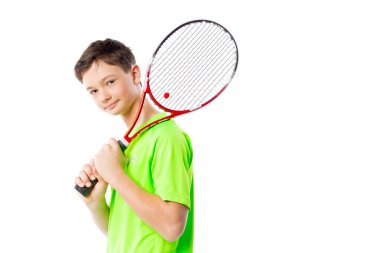 Bir adam tenis oyuncusu