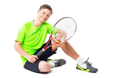 Bir adam tenis oyuncusu