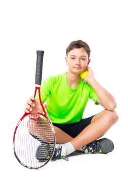 Bir adam tenis oyuncusu