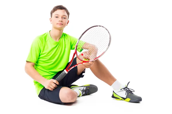 Um homem jogador de ténis — Fotografia de Stock