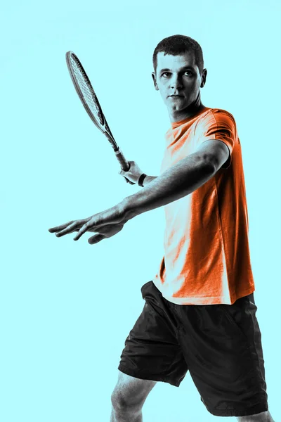 Jeden muž tenista — Stock fotografie