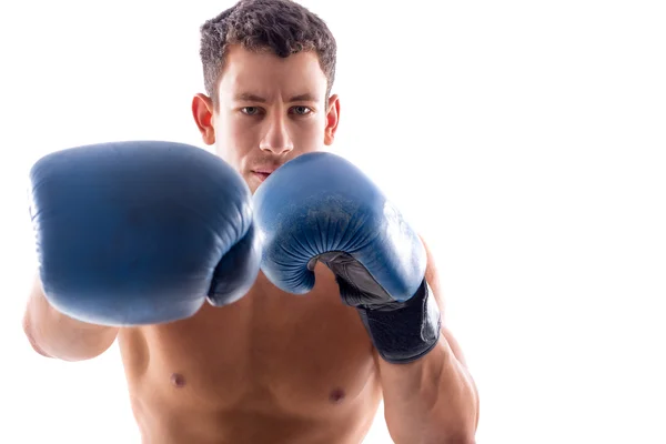 Sports man boxing — Stock Photo, Image