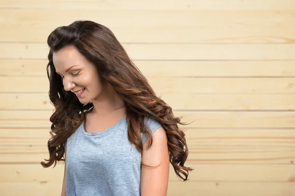 Young beautiful brunette woman — Stock Photo, Image