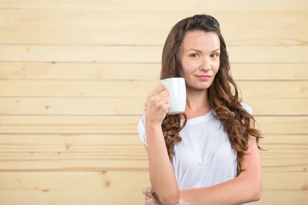 Young beautiful brunette woman — Stock Photo, Image