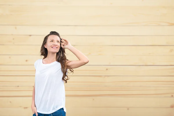 Young beautiful brunette woman — Stock Photo, Image