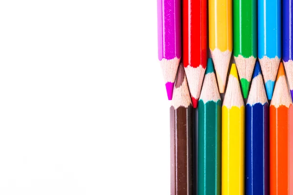 孤立的彩色的铅笔 — 图库照片