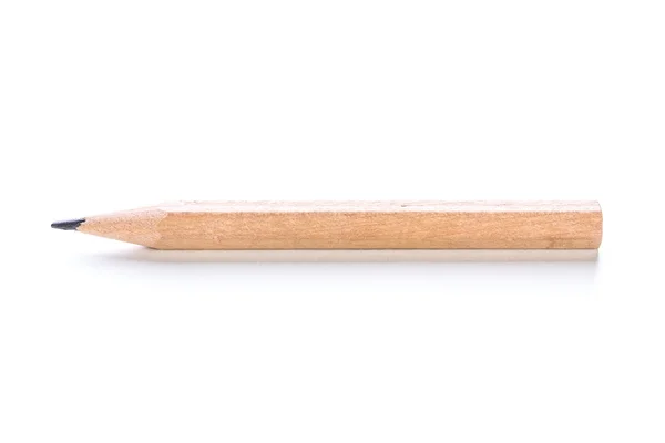 Gelber Bleistift auf weißem Hintergrund — Stockfoto