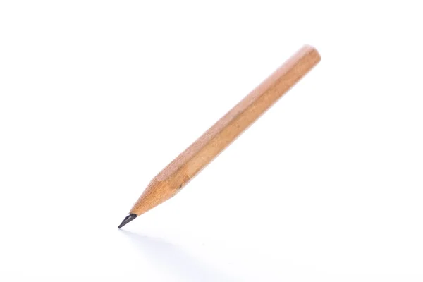 Žlutá dřevěná tužka — Stock fotografie