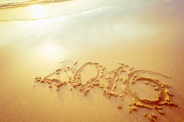 Signs on Sand beach — Stock Photo, Image