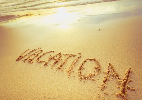 Signos en la playa de arena — Foto de Stock