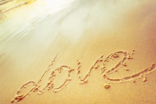 Signs on Sand beach — Stock Photo, Image