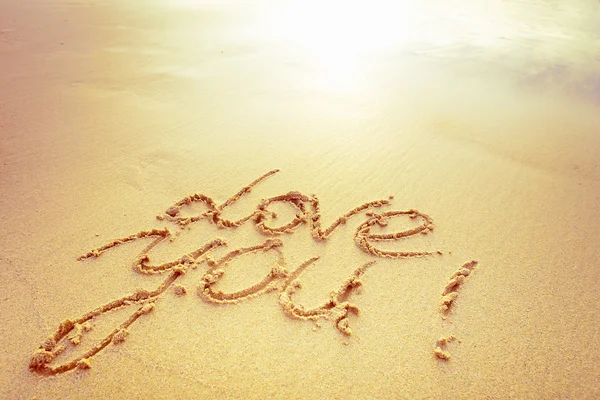 Signos en la playa de arena — Foto de Stock