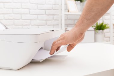 İş ofiste yazıcı