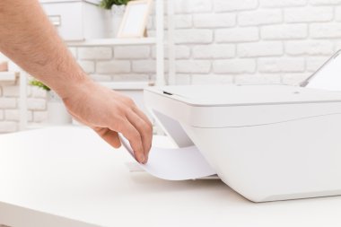 İş ofiste yazıcı