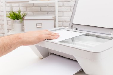 İş ofiste yazıcı