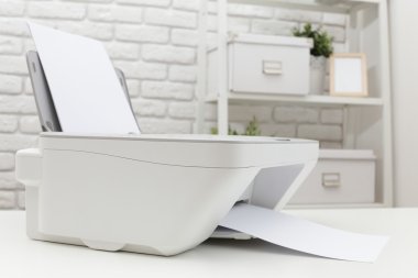 İş ofiste yazıcı
