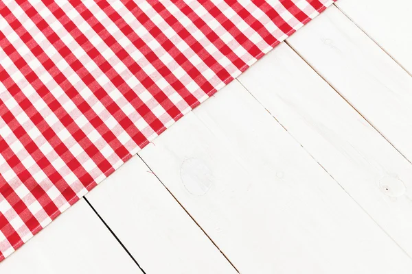 Red folded tablecloth — Stock Photo, Image