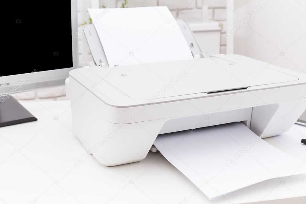 Printer in business office
