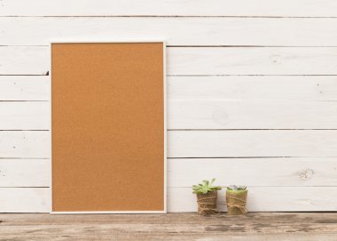 Succulents ile boş çerçeve