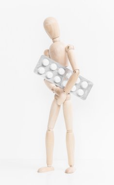 Bir vücut ağrısı. Beyaz arka plan üzerinde izole.