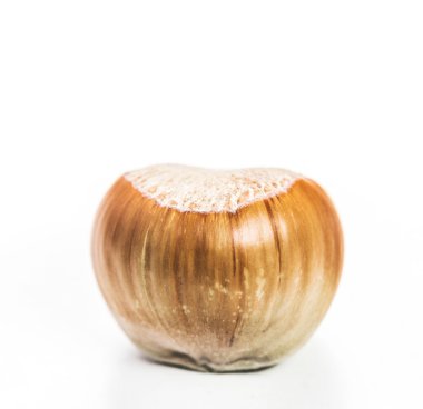 Fındıklar beyaz arka planda izole.