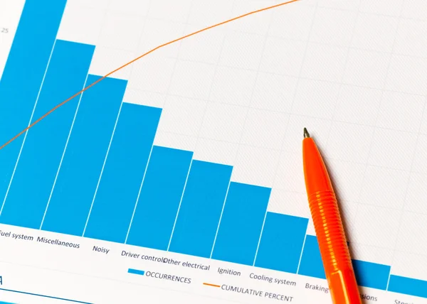 Diagram rapport — Stockfoto