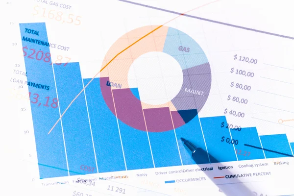 Informe Gráficos y Gráficos —  Fotos de Stock