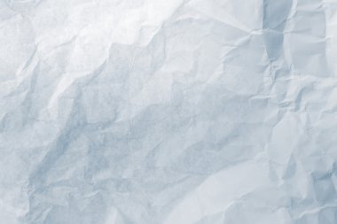 Arkaplan için beyaz buruşmuş kağıt dokusu