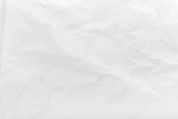 Wit verfrommeld papier textuur voor achtergrond — Stockfoto