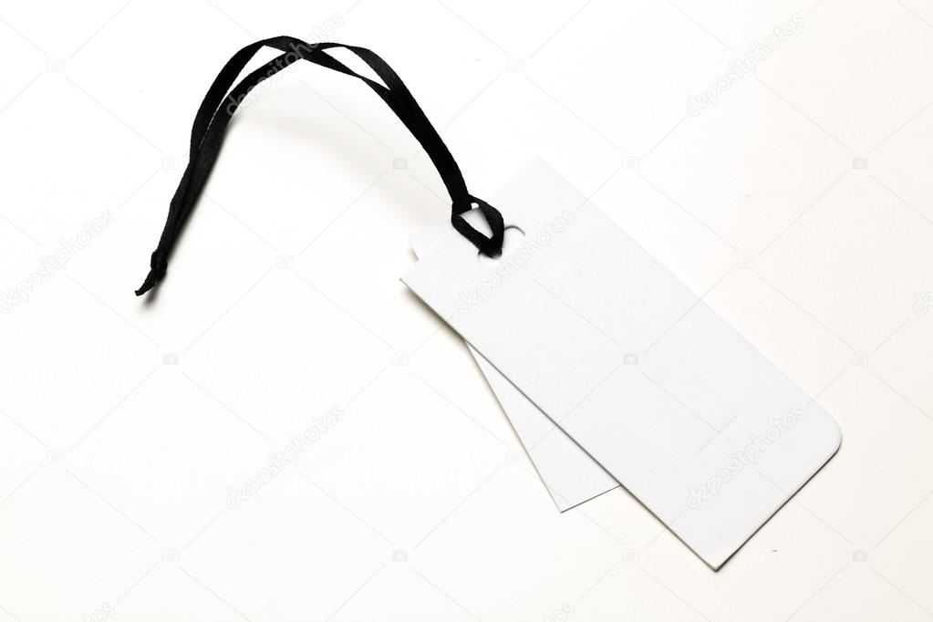 Blank tag isolated