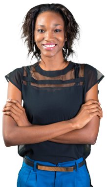 Genç Afrikalı Amerikalı kadın portresi