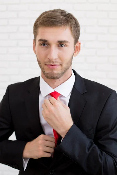 Retrato de un hombre de negocios guapo — Foto de Stock