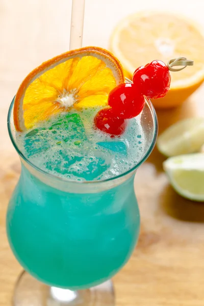 Cocktail Blue Lagoon — Foto Stock