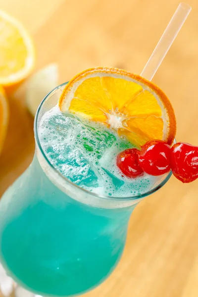 Blauwe lagune cocktail — Stockfoto