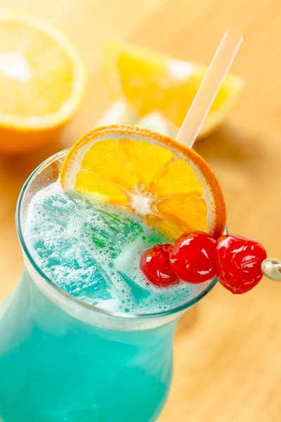 Blauwe lagune cocktail — Stockfoto