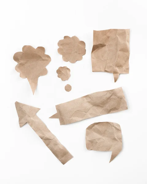 Переробка паперу у формі мови бульбашки — стокове фото