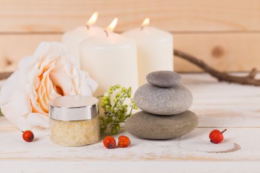 Güzel spa kompozisyonu