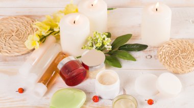 Güzel spa kompozisyonu