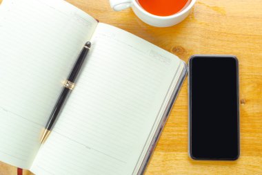 Bir tabloda Üstten Görünüm