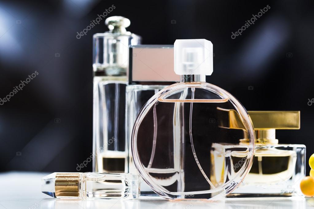 selection of perfume bottles